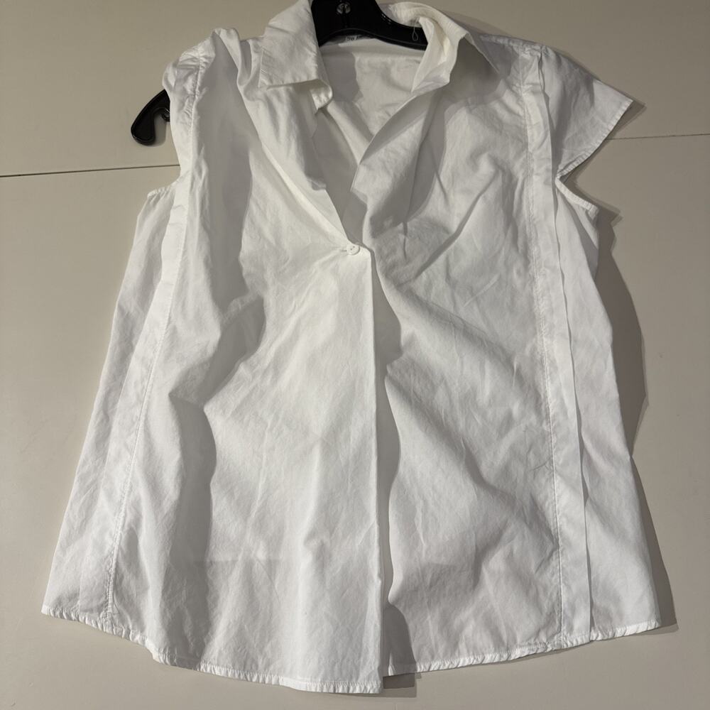 Jil Sander 19AW Cotton Poplin Blouse Shirt White Size 36